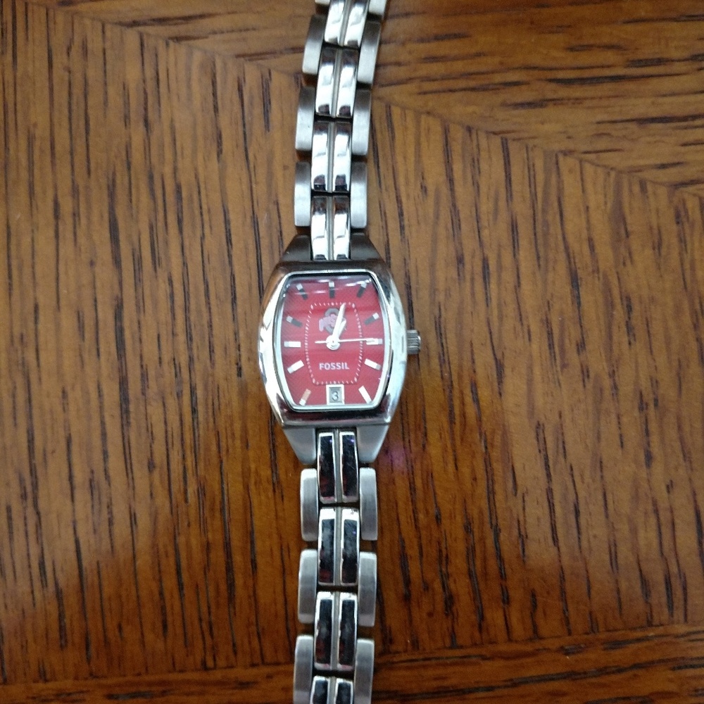 Ladies Ohio State Fossil watch